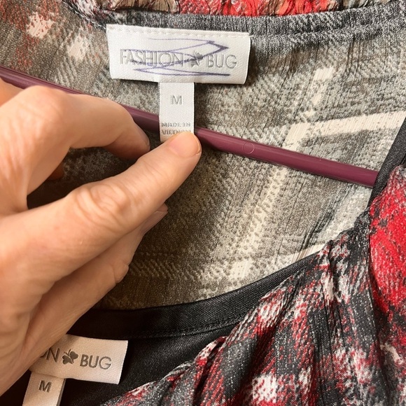 Fashion Bug Sheer Ruffled Blouse Fairy Grunge Y2K Whimsygoth Medium Vintage - Picture 11 of 13